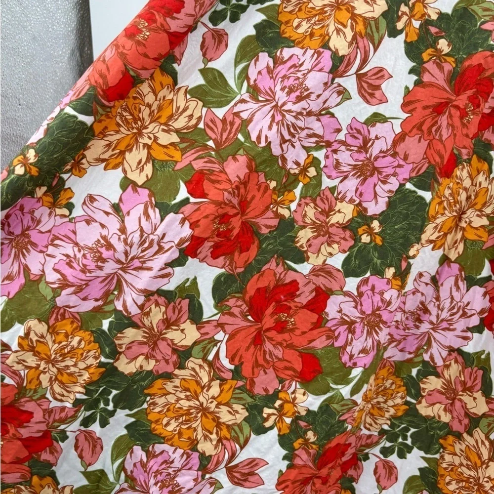 Zingara Swimwear Floral Vibrant Beach Pink Flowing Y2K Bohemian Size Small 26